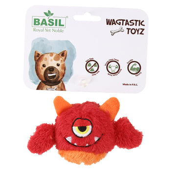 Basil Plush Monster Ball Wagtastic Dog Toyz
